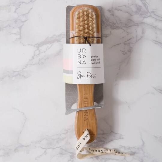 European Soaps Pumice Stone with Nail Brush